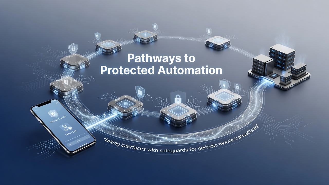 Secure mobile transaction interfaces with layered safeguards for automated periodic payments
