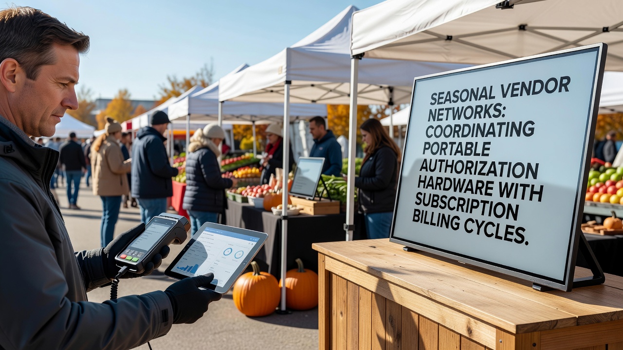 Encrypted data flow between portable readers and subscription platforms in regulated markets